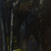 at-the-skirt-of-a-wood<br />Oil on canvas